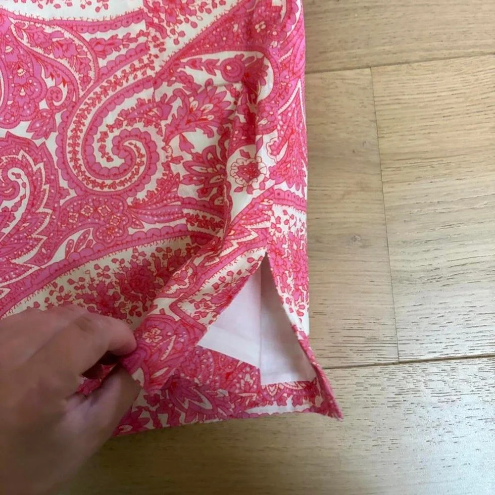 J. Crew Paisley Cotton Tube Top